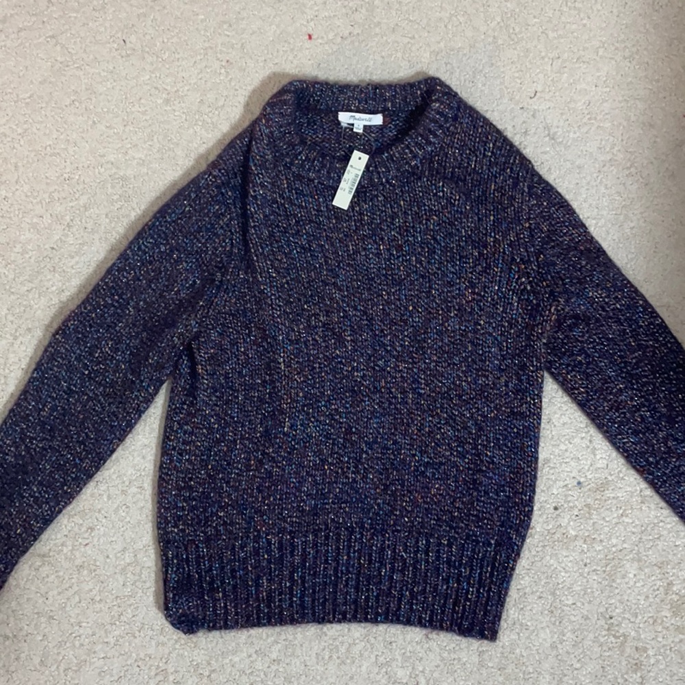 Madewell NWT Purple Wool Sweater